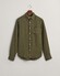 Gant Garment Dyed Solid Color Linnen Button Down Overhemd Juniper Green
