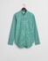Gant Gingham Check Poplin Button Down Overhemd Diep Groen