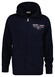 Gant Graphic Full Zip Hoodie Vest Avond Blauw