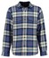 Gant Herringbone Check Cotton Pointed Collar Overshirt Vintage Blue