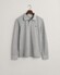 Gant Long Sleeve Piqué Uni Fine Shield Embroidery Polo Grijs Melange