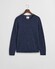 Gant Merino Extrafine Crew Neck Tone-on-Tone Brand Embroidery Pullover Marine Melange