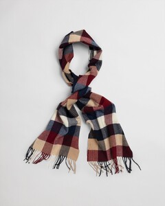 Gant Multi Check Wool Scarf Sjaal Port Red