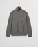 Gant Organic Cotton Textured Half Zip Pullover Dark Grey Melange