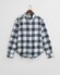 Gant Plaid Flanel Button-Down Overhemd Fresh Blue