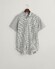 Gant Poplin Microcheck Short Sleeve Shirt Milky Matcha