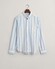 Gant Poplin Wide Stripe Classic Button Down Overhemd Capri Blue