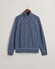 Gant Relaxed Sunfaded Half Zip Garment Washed Pullover Dusty Blue Sea