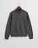 Gant Sacker Rib Half Zip Subtle Tone-on-Tone Logo Embroidery Trui Antraciet Melange