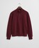 Gant Sacker Rib Half Zip Subtle Tone-on-Tone Logo Embroidery Trui Winter Wine