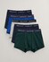 Gant Solid Color Trunks 5Pack Underwear Tartan Green