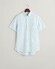 Gant Striped Linen Short Sleeve Shirt Capri Blue