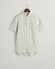 Gant Striped Linen Short Sleeve Shirt Kalamata Green