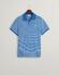 Gant Striped Short Sleeve Piqué Poloshirt Rich Blue