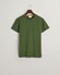Gant Subtle Contrast Logo Crew Neck T-Shirt Pine Green