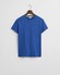 Gant Subtle Contrast Logo Crew Neck T-Shirt Rich Blue