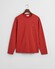 Gant Subtle Logo Embroidery Long Sleeve Round Neck T-Shirt Iron Red