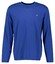 Gant Subtle Logo Embroidery Long Sleeve Round Neck T-Shirt Rich Blue