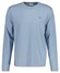 Gant Subtle Logo Embroidery Long Sleeve Round Neck T-Shirt Stormy Sea