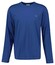 Gant Subtle Logo Embroidery Long Sleeve Round Neck T-Shirt Vintage Blue