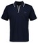 Gant Subtle Tipping No Button Collar Uni Color Polo Avond Blauw