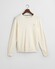 Gant Superfine Lambswool Crew Neck Pullover Cream