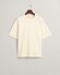 Gant Tone-on-Tone Logo Short Sleeve Organic Cotton T-Shirt Crème