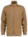 Gant Two-Way Front Zip Sweat Cardigan Vest Warm Khaki