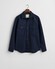 Gant Uni Color Wool Blend Double Chest Pocket Overshirt Avond Blauw