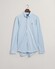 Gant Uni Jersey Piqué Button Down Overhemd Capri Blue