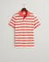 Gant Wide Striped Piqué Polo Sunset Pink