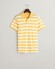 Gant Wide Striped Piqué Poloshirt Smooth Yellow