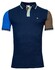 Giordano Adam Piqué Colorblock Poloshirt Navy-Olive-Multi