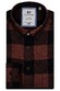 Giordano Bologna Button Down Large Check Overhemd Donker Rood