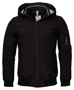 Giordano Bomber Removable Hood Water and Windproof Jack Zwart