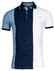 Giordano Colorblock Piqué Casual Identity Polo Navy-Blauw-Wit