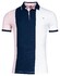 Giordano Colorblock Piqué Casual Identity Polo Roze-Navy-Wit