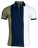 Giordano Colorblock Piqué Casual Identity Poloshirt Green-Navy-White