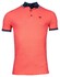 Giordano Coral Contrast Solid Color Piqué Polo Cerise