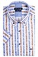 Giordano Cotton Linen Multi Stripe League Button Down Shirt Brown-Blue