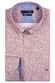 Giordano Cotton Satin Abstract Circle Pattern Ivy Button Down Overhemd Soft Coral-Navy