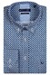 Giordano Cotton Satin Geometric V-Shape Pattern Ivy Button Down Shirt Navy-Blue