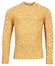 Giordano Crew Neck Fantasy Cable Knit Wool Blend With Cashmere Pullover Ocher