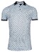 Giordano Fabio Dynamic Flex Shadow Diamond Pattern Polo Groen-Blauw