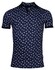 Giordano Genardi Piqué Fantasy Squares Polo Navy