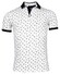 Giordano Genardi Piqué Fantasy Squares Polo Optical White