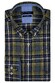Giordano Ivy Button Down Colorful Multi Check Overhemd Donker Groen