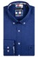 Giordano Ivy Button Down Fine Plain Twill Subtle Block Check Contrast Shirt Cobalt Blue