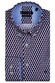 Giordano Ivy Button Down Geometric Pattern Twill Overhemd Rood-Navy