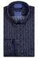 Giordano Ivy Button Down Multi Fantasy Triangle Dots Pattern Overhemd Rood-Navy